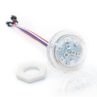 Luces LED RGB de 35 mm para Exteriores, con Cambio de Color, Fuente de Luz Puntual Permanente, Decoración para Parques de Atracciones y Carnavales