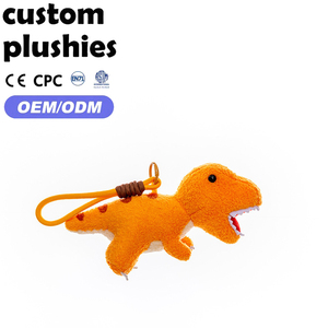 New Product Various <strong>Types</strong> <strong>of</strong> Plush <strong>Dinosaurs</strong> Keychain Filling Isfull and Even Bag Pendant for Boy Birthday Gift - Product Image 2