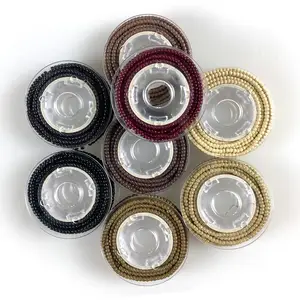 Pré-chargé 1000 pièces/rouleau Nano anneau Silicone perles 3.0*1.5*2.0mm cuivre pour Extensions de cheveux outils d'extension de cheveux