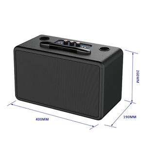 M5501 M5502 Altavoz de Gran Potencia con Doble Woofer de 5 Pulgadas, Caja Acústica Clásica Tipo Maleta, Altavoz con Gabinete de Madera - Product Image 4