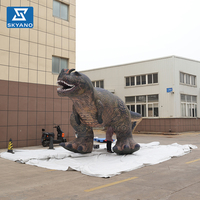 Modèle de dinosaure Tyrannosaurus Rex gonflable géant personnalisé pour la décoration publicitaire d'événements sur le thème du Jurassic en plein air