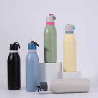Termo Deportivo Personalizado con Logotipo, Delgado, Aislado, de Acero Inoxidable, Grado Alimenticio, Libre de BPA, Tapa con Cierre Hermético, 18oz 24oz, para Viajes y Aire Libre