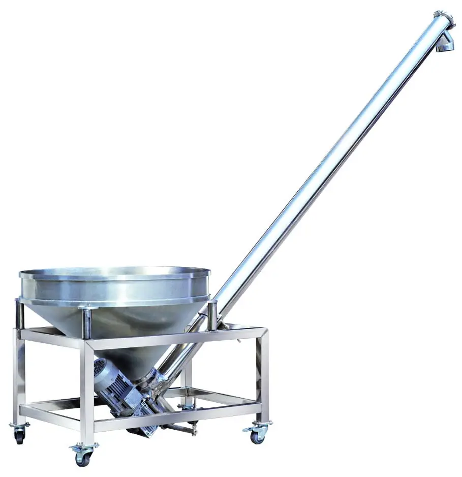 Coclea automatica di alta qualità in acciaio inox trasportatore coclea per polvere semi di riso messa a fuoco macchinari 2024 prodotto aggiornato