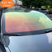 Película para Ventanas de Auto Camaleón de Lujo PET de Alta Transparencia con Cambio de Color, Anti-Rayones y Auto-Reparable, con Tinte UV 99% para el Mercado Europeo
