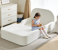 Lit pour enfants moderne avec barre de sécurité, en stock, pour hôtel et chambre à coucher, mobilier de salon à profil bas
