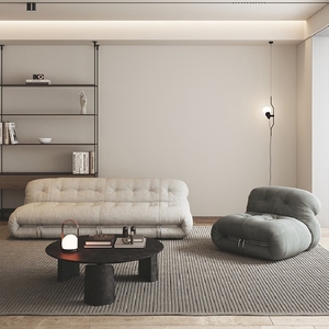 Retro dientes de acero hipopótamo sofá escandinavo creativo ocio perezoso tumbona nueva simple sofá individual silla - Product Image 2