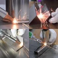 Mesin Pembersih Laser Pulsa Portabel LOORUN 100W/200W/300W 3-in-1 Multifungsi Genggam untuk Aluminium, Logam, Batu, dan Karat