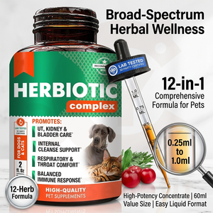 Gouttes naturelles de canneberge pour animaux de compagnie avec échinacée et astragale – Complément alimentaire quotidien pour la santé urinaire/rénale/vessicale – OEM/ODM - Product Image 2