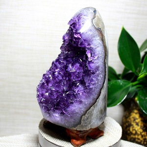 Piedras de cristal amatista, cristal Natural, Geode, drusa, para decoración, venta al por mayor - Product Image 6