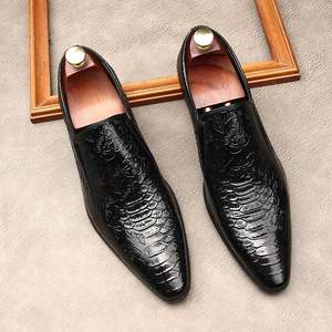 รองเท้าทรงแหลมแบบสวมสำหรับงานแต่งงาน งานเลี้ยงกลางคืน สไตล์ทันสมัยและหรูหราสำหรับผู้ชาย ฤดูใบไม้ร่วง - Product Image 6