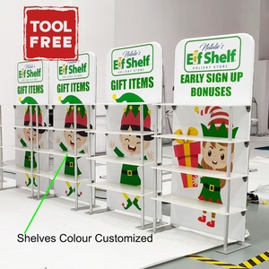 Nhôm Ống tùy chỉnh di động triển lãm Kệ hiển thị đứng quảng cáo thương mại hiển thị hiển thị - Product Image 4