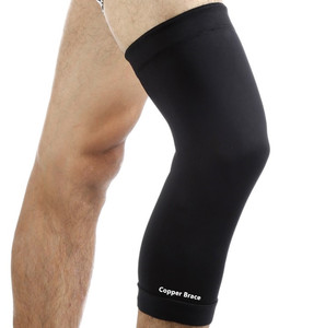 <span class=keywords><strong>Rodillera</strong></span> elástica de compresión con infusión de cobre negro, soporte <span class=keywords><strong>para</strong></span> deportes de baloncesto y fútbol y uso al aire libre, tamaños - Product Image 3