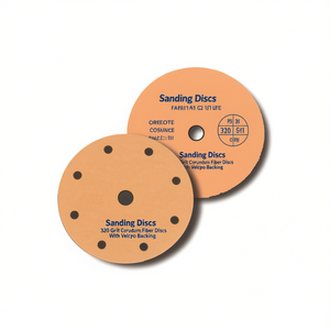 Discos de Lijado TTAKE, Grano 320, Discos de Fibra de Corindón con Respaldo de Velcro para Aplicaciones de Lijado - Product Image 2