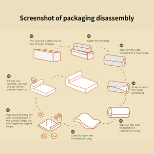 Unisofa moderno pacchetto sottovuoto a compressione per venditori caldi in schiuma di lusso in velluto Set modulare per camera da letto letto letto morbido - Product Image 6