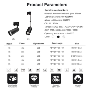 Système <span class=keywords><strong>de</strong></span> <span class=keywords><strong>rail</strong></span> pour spots LED magnétiques 48V, suspendus au plafond, dimmables, extensibles, pour intérieur - Product Image 3