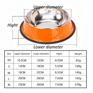 <b>Personalised</b> Name Stainless Steel Pet <b>Bowls</b> for Cat/<b>Dog</b>, Customized Colored Anti Dumping Non-Slip Pet Water <b>Bowl</b> - Product Image 3