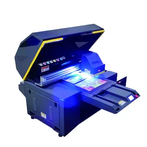 A2 UV Alpha-jet flatbed uv printer logo printing machine printer card pvc spot uv machine phone cover printing machine