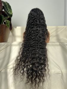 30-40 英寸 5x5 深波浪透明高清巴西印第安人发假发 180% 密度长款 - Product Image 3