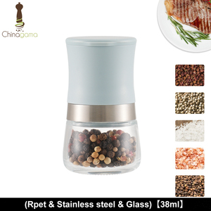 Moulin à sel et à poivre mini en RPET - Écologique et portable pour la maison, la cuisine et le café - Services professionnels OEM/ODM - Product Image 4