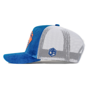 TCAP China Customize High Class Velvet Embroidery Patches 5panel Trucker <b>Hat</b> - Product Image 3