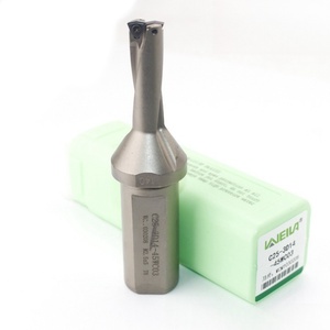 Khách hàng tiềm năng C25 C32 C40 WC loại u-khoan 3D tiêu chuẩn xử lý phay công cụ tốc độ cao Carbide phay khoan bit bạo lực nhanh chóng khoan - Product Image 3