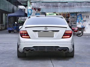 Kit carrosserie haute qualité pour <span class=keywords><strong>Mercedes</strong></span> Benz Classe C W204 C260 C200 C300, pare-chocs avant modifié <span class=keywords><strong>C63</strong></span> <span class=keywords><strong>AMG</strong></span>, calandre, 2008-2014, compatible OEM - Product Image 4