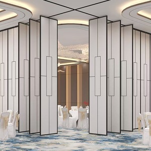 Restoran ve toplantı alanları için çok fonksiyonlu hareketli duvarlarla çalışabilen Modern MDF duvar ve oda bölümü - Product Image 4