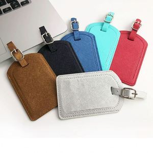 YY Portable Fashionable Plaid Pattern Water Resistant Luggage <b>Tags</b> Board Bag <b>Tag</b> Name <b>ID</b> Holder PU Leather Suitcase Durable - Product Image 3