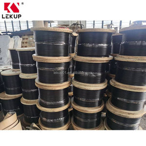 ผู้ผลิตมืออาชีพ <span class=keywords><strong>สาย</strong></span>เคเบิลเหล็กชุบสังกะสีเคลือบพลาสติก หรือ<span class=keywords><strong>สาย</strong></span>เคเบิลเหล็กกล้าไร้สนิม 1x7 - Product Image 4