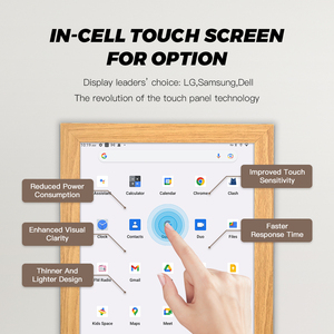 Bán buôn gỗ ảnh kỹ thuật số hình ảnh người xem Ultra Slim 21.5 inch hình ảnh kỹ thuật số khung ảnh cho quảng cáo thương mại hiển thị - Product Image 4