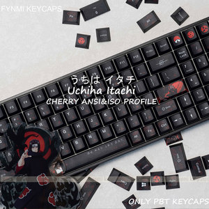 Uchiha Itachi Cherry Keycaps Anime ANSI ISO diseño Keycaps 139 teclas 5 Face Dye sublimación Keycaps para MX Switch <span class=keywords><strong>Keyboard</strong></span> - Product Image 6