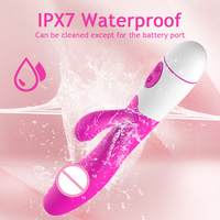 Vibrateur rechargeable 30 vitesses pour femmes, double moteur, en silicone, pour stimulation vaginale, masturbateur féminin, massage du clitoris et du point G, jouets sexuels