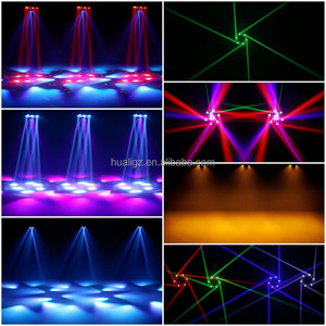 โคมไฟอลูมิเนียมสี RGBW LED ไฟเคลื่อนไหวแบบหกแขนซูมพร้อมระบบป้องกัน IP33ควบคุม DMX แบบไร้สายสำหรับดีเจดิสโก้ - Product Image 4