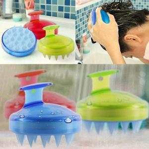 Silicone Dandruff Brush Hair Growth Brush Head Scrubber Hair Scalp Massager <b>Shampoo</b> Brush - Product Image 5