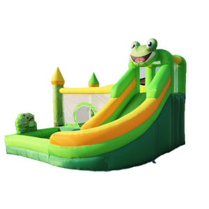 Château <span class=keywords><strong>gonflable</strong></span> sur le thème de la <span class=keywords><strong>grenouille</strong></span> avec toboggan pour enfants, petit trampoline d'extérieur pour jeux à domicile, équipement de terrain de jeu pour fêtes - Product Image 5