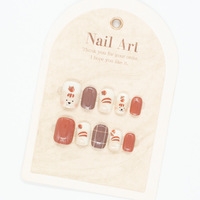 4 pièces de faux ongles prêts à poser, produits de manucure très demandés pour les diffusions en direct, vente en gros usine