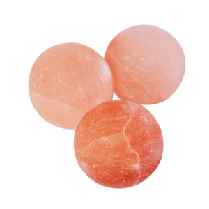 High Quality Round Pink Rock Salt Massage Stone Handmade Natural Himalayan Eco-Friendly <b>Bar</b> For Skin Softening Heated <b>Cool</b> - Product Image 1