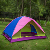 Tente de camping légère en polyester pour 2 personnes, tente de randonnée ultra-légère, double couche, imperméable, coupe-vent, installation facile