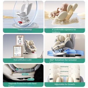 เบาะนั่งในรถยนต์สำหรับเด็ก เบาะนั่งหมุนได้ เบาะนิรภัยสำหรับเด็ก บูสเตอร์ซีท <span class=keywords><strong>ระบบ</strong></span>ยึดตรึงเด็ก 360 องศา °   เบาะนั่งหมุนได้สำหรับเด็กอายุ 0-12 ปี - Product Image 5
