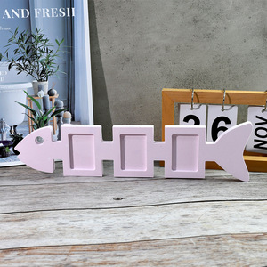 Bricolage goutte à goutte colle moule océan style <span class=keywords><strong>bateau</strong></span> <span class=keywords><strong>ancre</strong></span> poisson os cadre <span class=keywords><strong>photo</strong></span> silicone moule salon tenture murale <span class=keywords><strong>d</strong></span>écoration - Product Image 4