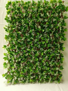 Hàng rào tạm thời có thể mở rộng với màn hình riêng tư lá thường xuân nhân tạo cho vườn lưới vườn nhựa - Product Image 6