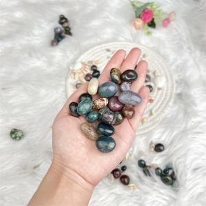 Suministro Directo de Fábrica: Piedra Pulida de <span class=keywords><strong>Jaspe</strong></span> Oceánico Natural, Piedra de Bolsillo para Equilibrio Energético, para Relleno de Jarrones y Decoración del Hogar - Product Image 5