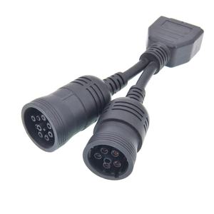 Excavadora de camiones 9 pines + 14 pines a DB15 hembra Y Splitter <span class=keywords><strong>Adaptador</strong></span> 6 pines + 9 pines a DB15 Cable de diagnóstico de comunicación hembra para CAT ET3 - Product Image 5