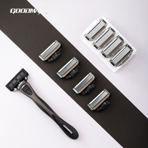 Goodmax Windrunner Manual Shaver 6 <b>Blades</b> Full Body Water Wash Men's <b>Razor</b> - Product Image 2