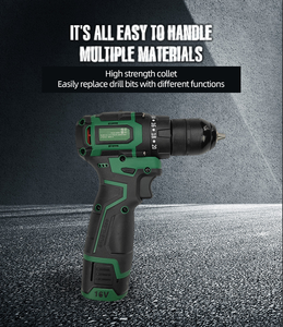 Chất Lượng 16V Không Dây Điện Nail Tác Động Khoan Động Cơ Không Chổi Than 2 Pin 13Mm Mini Máy Khoan OEM - Product Image 6