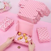 Cajas de Cartón Rosa en Oferta, Cajas de Envío Reciclables, Cartón Corrugado de Color, Caja Pequeña para Envíos, Almacenamiento y Regalos, para Perfumes