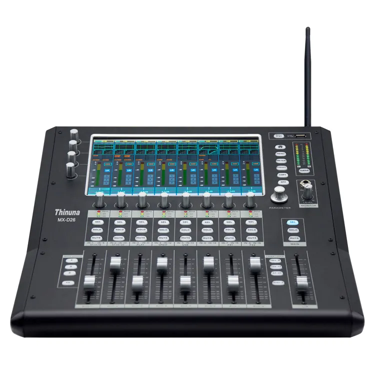 Thinuna MX-D26 Digital music mixer 26 channels Digital audio mixer mixing console for Dance Halls PA system