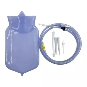Multiple Design Styles Sealable Silicone Enema Bag Set EOS Safety Enema Bag Kit