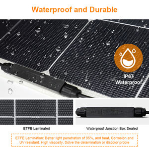 Pannello solare rinnovabile flessibile 18W-200W pannello solare tegole Sunpower pannello solare personalizzato OEM pannello cellulare di potenza - Product Image 6