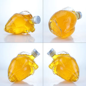 Botella de Vidrio Única con Forma de <span class=keywords><strong>Corazón</strong></span> Anatómico de 500 ml, Decantador Decorativo de Licores con Forma de Órgano Humano para Whisky, Vino y Brandy - Product Image 6